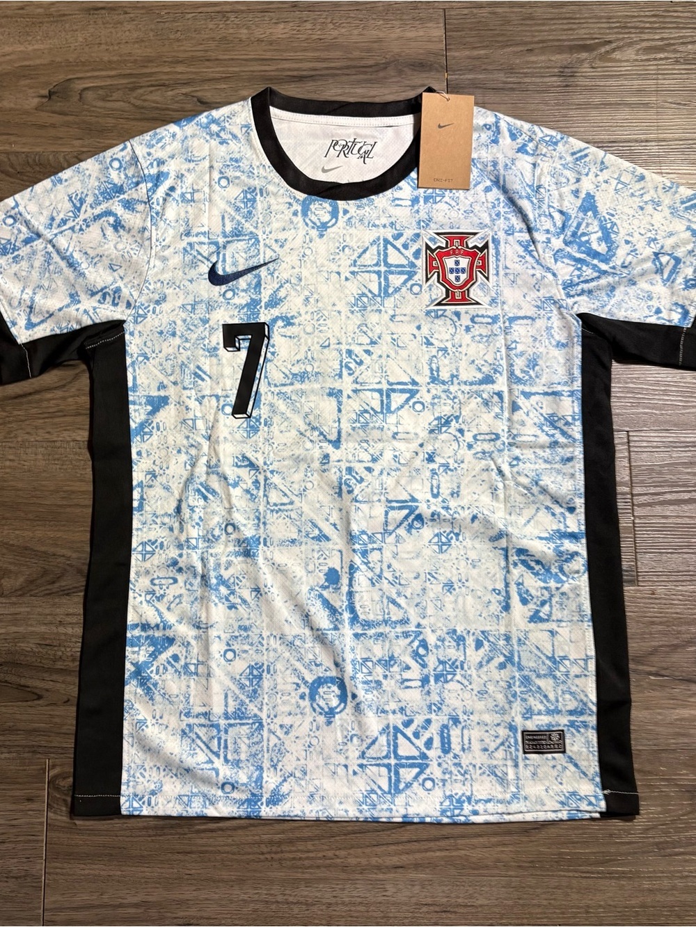 Nike Portugal Replica Soccer Jersey - Light Blue, White & Black